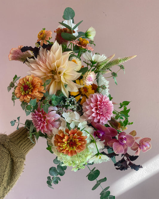 Medium-sized floral arrangement for delivery in Austin with locally sourced flowers