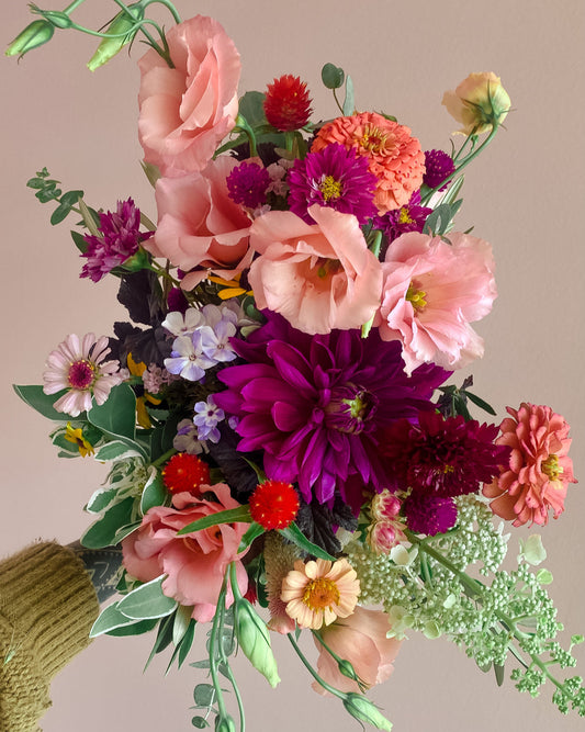 Small Austin floral delivery bouquet with seasonal, locally grown flowers