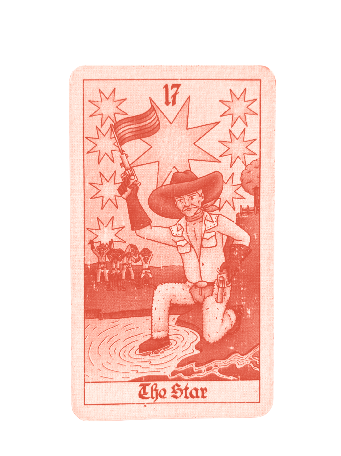 Tarot card from King of the Hill deck used in email tarot reading.
