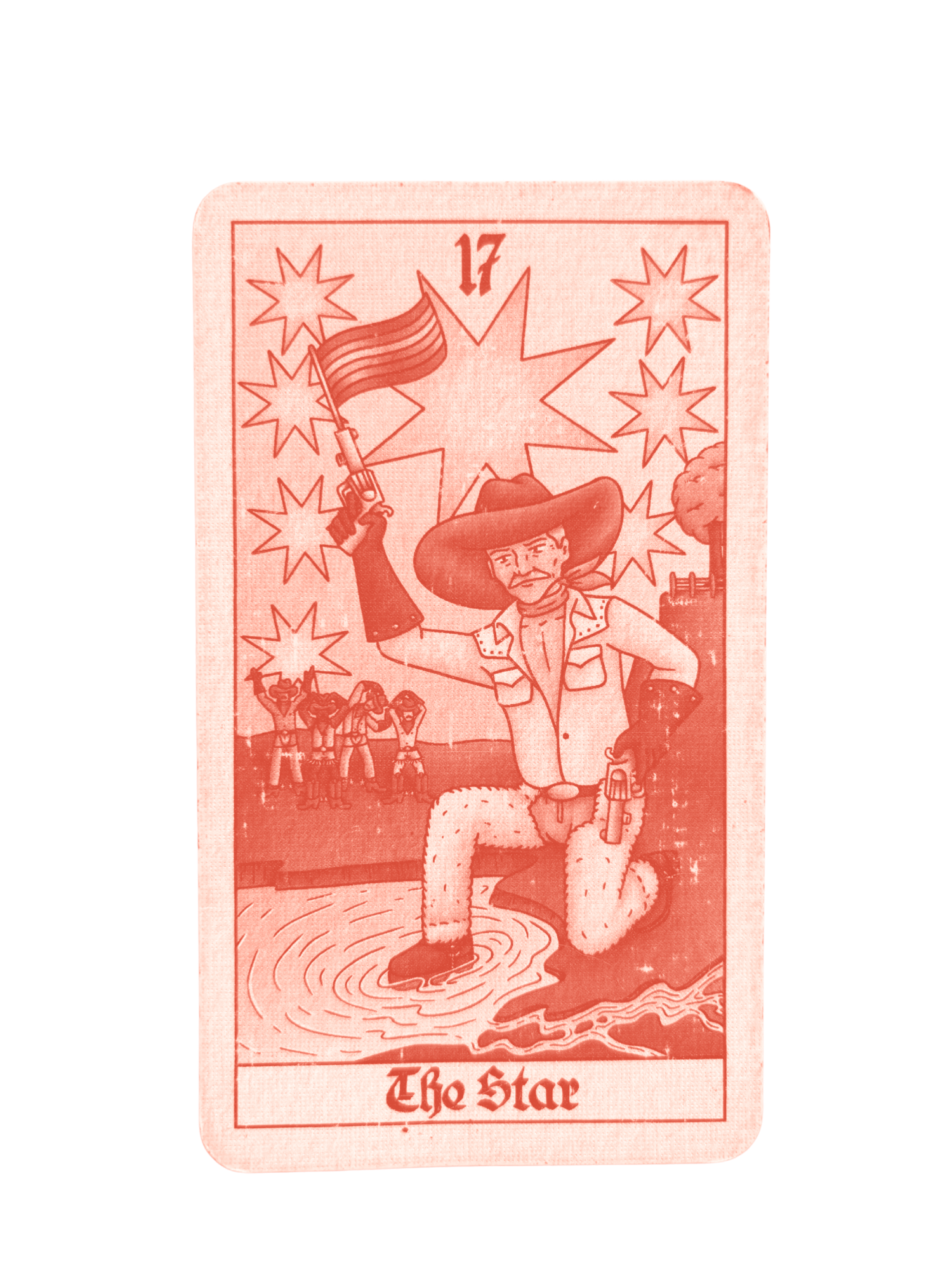 Tarot card from King of the Hill deck used in email tarot reading.