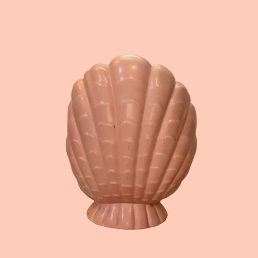 pink vintage art deco shell vase
